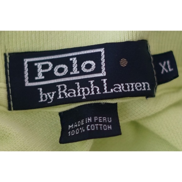 Polo Ralph Lauren Yellow Polo Shirt XL - Picture 6 of 8
